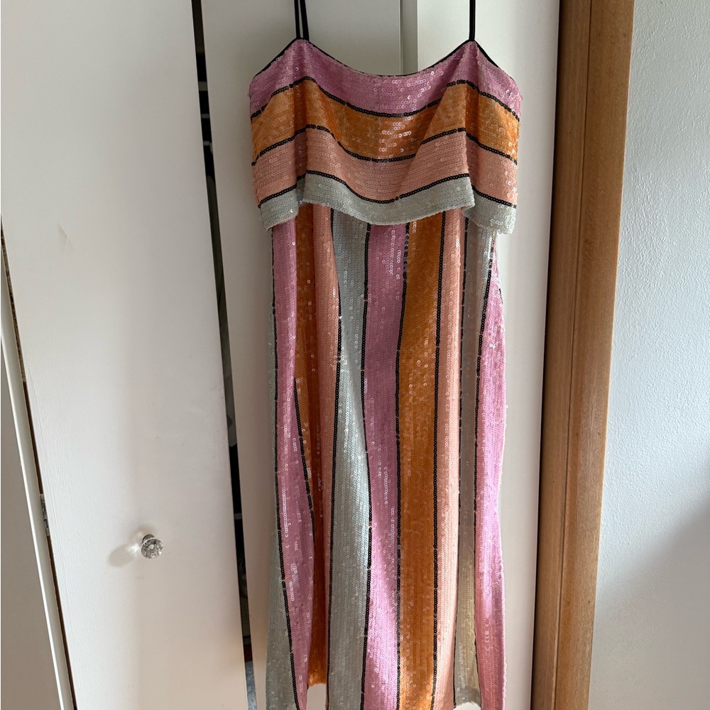 Gianni Bini NWT Striped Sequin cocktail dress